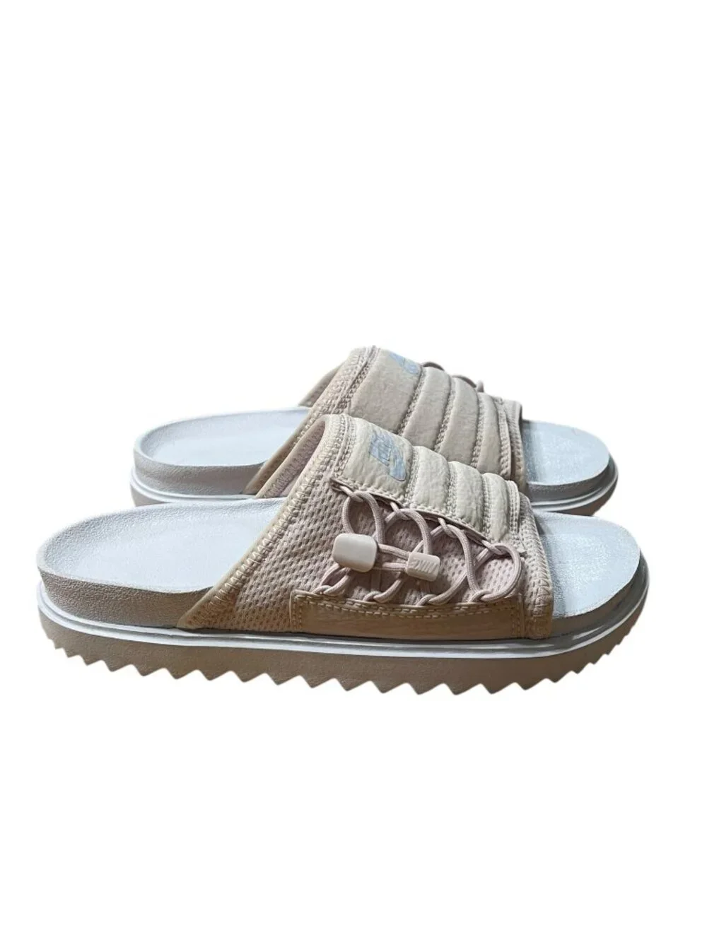 Nike Asuna Pink Drawstring Slides Sandals | Women's Size 6 - Picture 2 of 12